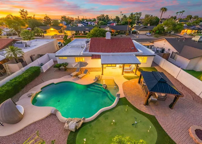 Ferienhaus New - Sonoran Sol Modern Pool Oasis Near Kierland Phoenix