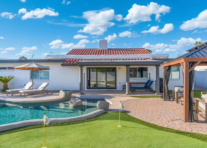 Ferienhaus New - Sonoran Sol Modern Pool Oasis Near Kierland
