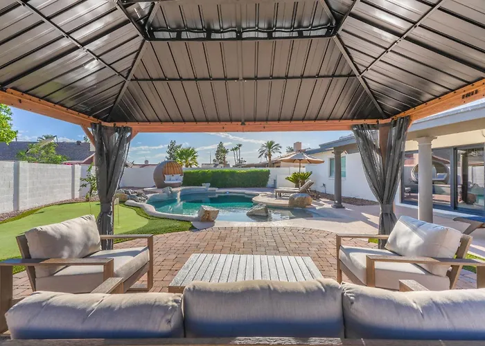 Ferienhaus New - Sonoran Sol Modern Pool Oasis Near Kierland *